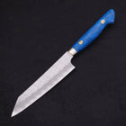Kiritsuke Petty SG-2 Tsuchime Blauer Türkis Griff 150mm-[Musashi]-[Japan-Küchenmesser]