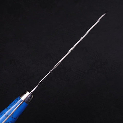 Kiritsuke Petty SG-2 Tsuchime Blauer Türkis Griff 150mm-[Musashi]-[Japan-Küchenmesser]