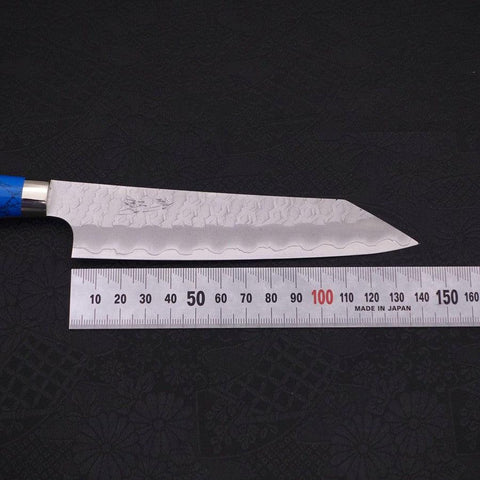 Kiritsuke Petty SG-2 Tsuchime Blauer Türkis Griff 150mm-[Musashi]-[Japan-Küchenmesser]