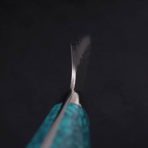 Kiritsuke Petty SG-2 Tsuchime Grüner Türkis Griff 150mm-[Musashi]-[Japan-Küchenmesser]