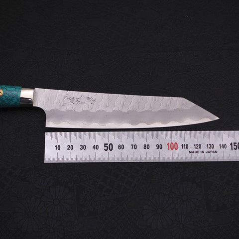 Kiritsuke Petty SG-2 Tsuchime Grüner Türkis Griff 150mm-[Musashi]-[Japan-Küchenmesser]