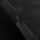 Kiritsuke Petty SLD Black Damascus Ebony Handle 110mm (4.3”)-[Musashi]-[Japanese-Kitchen-Knives]