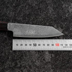Kiritsuke Petty SLD Black Damascus Ebony Handle 110mm (4.3”)-[Musashi]-[Japanese-Kitchen-Knives]