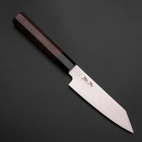 Kiritsuke Petty SLD Kagami Büffelhorn und Walnussholz Griff 125mm-[Musashi]-[Japan-Küchenmesser]