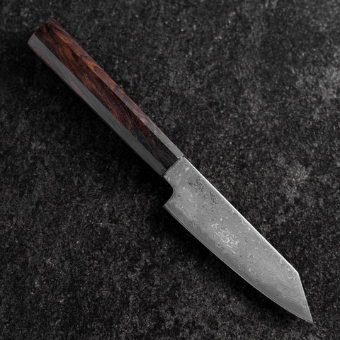 Kiritsuke Petty SLD Schwarzer Damast Ebenholz Griff 110mm-[Musashi]-[Japan-Küchenmesser]