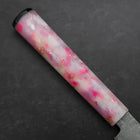 Kiritsuke Petty VG-10 Damascus Ocean Sakura Rose Gold Handle 130mm (5.1”)-[Musashi]-[Japan-Küchenmesser]