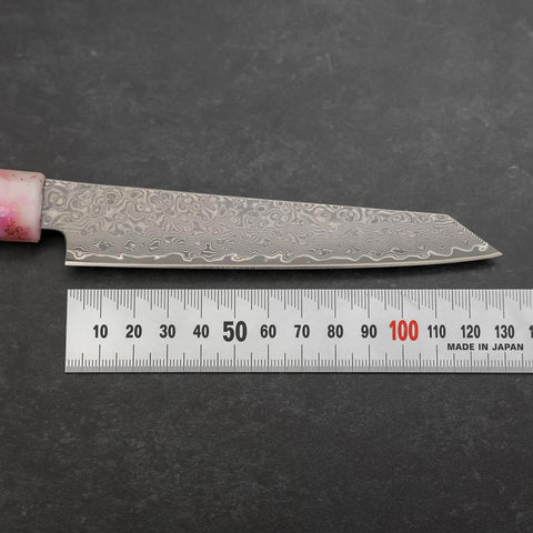 Kiritsuke Petty VG-10 Damascus Ocean Sakura Rose Gold Handle 130mm (5.1”)-[Musashi]-[Japan-Küchenmesser]