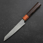 Kiritsuke Petty VG-10 Damascus Shitan Ebony Handle 135mm (5.3”)-[Musashi]-[Japan-Küchenmesser]