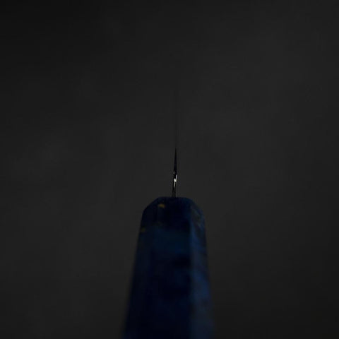 Kiritsuke Petty VG-10 Damast Blauer Birkenholz Griff 120mm-[Musashi]-[Japan-Küchenmesser]