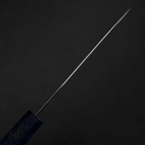 Kiritsuke Petty VG-10 Damast Blauer Birkenholz Griff 120mm-[Musashi]-[Japan-Küchenmesser]