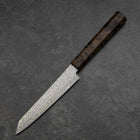 Kiritsuke Petty VG-10 Damast Brauner Birkenholz Griff 135mm-[Musashi]-[Japan-Küchenmesser]