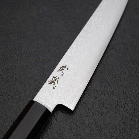 Kiritsuke Petty VG-10 Damast Ebenholz Griff 145mm-[Musashi]-[Japan-Küchenmesser]