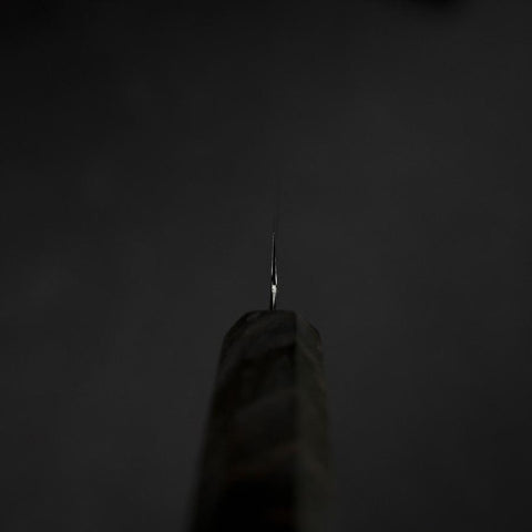 Kiritsuke Petty VG-10 Damast Grauer Birkenholz Griff 120mm-[Musashi]-[Japan-Küchenmesser]