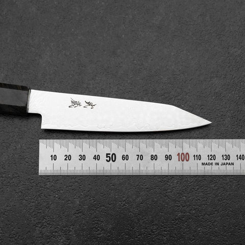 Kiritsuke Petty VG-10 Damast Grauer Birkenholz Griff 120mm-[Musashi]-[Japan-Küchenmesser]