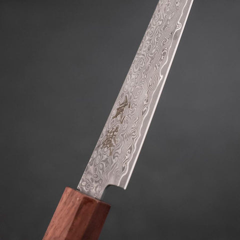 Kiritsuke Petty VG-10 Damast Rosen- und Ebenholz Griff 130mm-[Musashi]-[Japan-Küchenmesser]