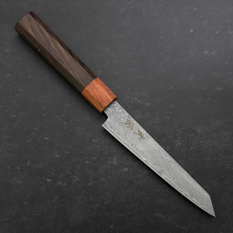 Kiritsuke Petty VG-10 Damast Rosen- und Ebenholz Griff 130mm-[Musashi]-[Japan-Küchenmesser]