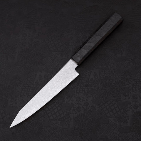 Kiritsuke Petty VG-10 Damast Schwarzer Ishime Griff 150mm-[Musashi]-[Japan-Küchenmesser]