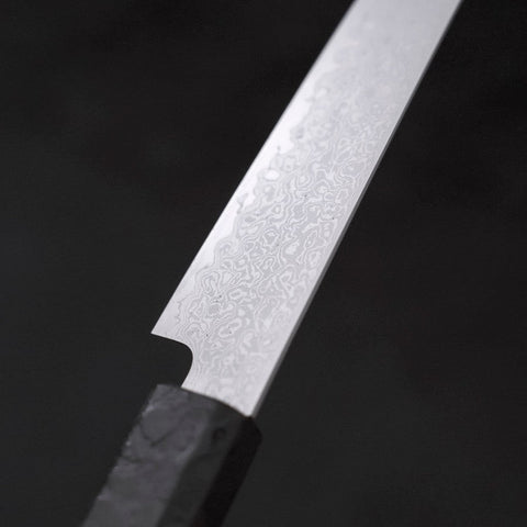 Kiritsuke Petty VG-10 Damast Schwarzer Ishime Griff 150mm-[Musashi]-[Japan-Küchenmesser]