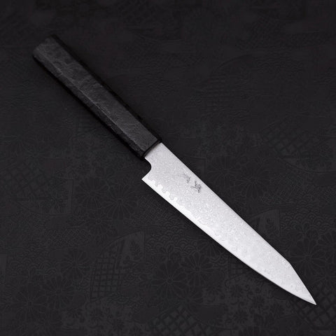 Kiritsuke Petty VG-10 Damast Schwarzer Ishime Griff 150mm-[Musashi]-[Japan-Küchenmesser]