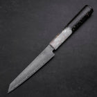 Kiritsuke Petty VG-10 Damast Weiß-Schwarzer Ozeanplastik Griff mit Blattgold 130mm-[Musashi]-[Japan-Küchenmesser]