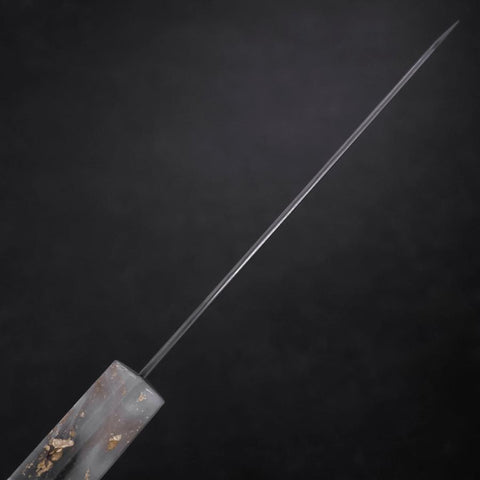 Kiritsuke Petty VG-10 Damast Weiß-Schwarzer Ozeanplastik Griff mit Blattgold 130mm-[Musashi]-[Japan-Küchenmesser]