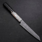 Kiritsuke Petty VG-10 Damast Weiß-Schwarzer Ozeanplastik Griff mit Blattgold 130mm-[Musashi]-[Japan-Küchenmesser]