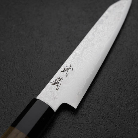 Kiritsuke Petty VG-10 Damast Zelkove Griff 110mm-[Musashi]-[Japan-Küchenmesser]