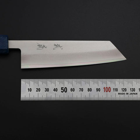 Kiritsuke Petty VG-10 Poliert Blauer Urushi Griff 125mm-[Musashi]-[Japan-Küchenmesser]