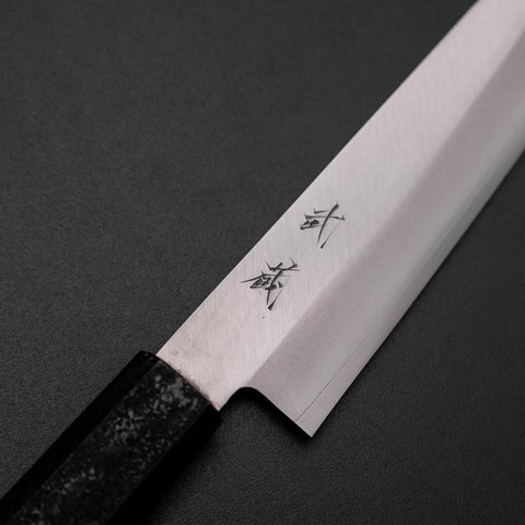 Kiritsuke Petty VG-10 Poliert Schwarzer Ishime Urushi Griff 125mm-[Musashi]-[Japan-Küchenmesser]