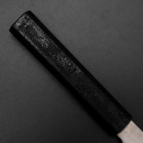 Kiritsuke Petty VG-10 Poliert Schwarzer Ishime Urushi Griff 125mm-[Musashi]-[Japan-Küchenmesser]