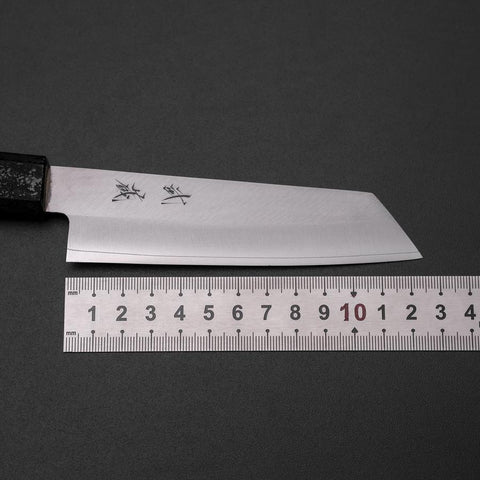 Kiritsuke Petty VG-10 Poliert Schwarzer Ishime Urushi Griff 125mm-[Musashi]-[Japan-Küchenmesser]