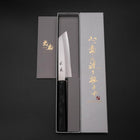 Kiritsuke Petty VG-10 Poliert Schwarzer Ishime Urushi Griff 125mm-[Musashi]-[Japan-Küchenmesser]