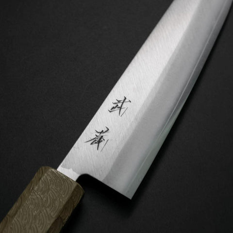 Kiritsuke Petty VG-10 Poliert Weißer Urushi Griff 125mm-[Musashi]-[Japan-Küchenmesser]