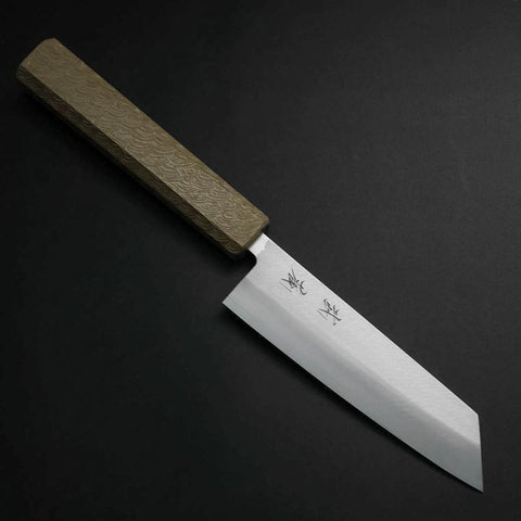 Kiritsuke Petty VG-10 Poliert Weißer Urushi Griff 125mm-[Musashi]-[Japan-Küchenmesser]
