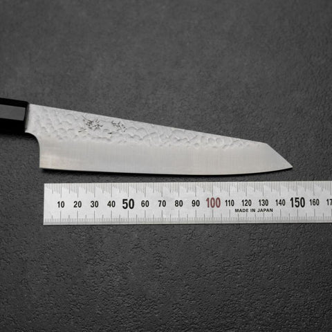 Kiritsuke Petty VG-10 Tsuchime Büffelhorn und Ebenholz Griff 150mm-[Musashi]-[Japan-Küchenmesser]