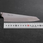 Kiritsuke Petty VG-10 Tsuchime Kohlefarbener Kirschholz Griff 150mm-[Musashi]-[Japan-Küchenmesser]