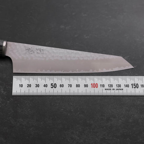 Kiritsuke Petty VG-10 Tsuchime Kohlefarbener Kirschholz Griff 150mm-[Musashi]-[Japan-Küchenmesser]