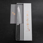 Kiritsuke Petty VG-10 Tsuchime Kohlefarbener Kirschholz Griff 150mm-[Musashi]-[Japan-Küchenmesser]