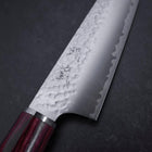 Kiritsuke Petty VG-10 Tsuchime Roter Westlicher Griff 150mm-[Musashi]-[Japan-Küchenmesser]
