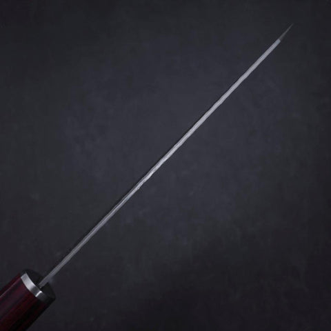 Kiritsuke Petty VG-10 Tsuchime Roter Westlicher Griff 150mm-[Musashi]-[Japan-Küchenmesser]