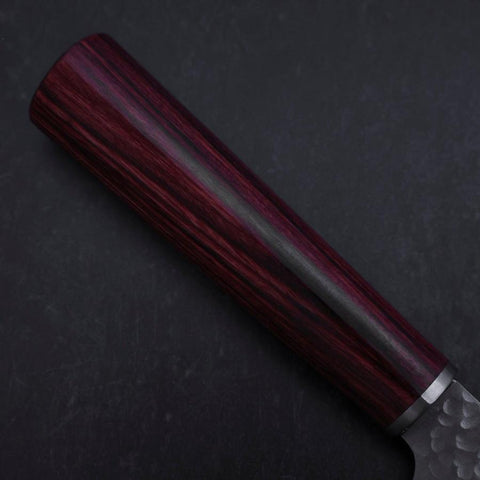 Kiritsuke Petty VG-10 Tsuchime Roter Westlicher Griff 150mm-[Musashi]-[Japan-Küchenmesser]