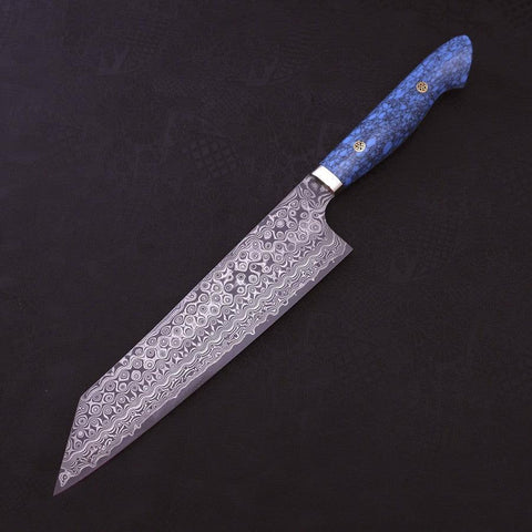 Kiritsuke SG-2 Damast Blauer Türkis Griff 240mm-[Musashi]-[Japan-Küchenmesser]