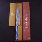 Kiritsuke SG-2 Damast Blauer Türkis Griff 240mm-[Musashi]-[Japan-Küchenmesser]
