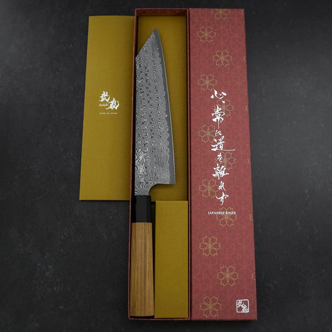 Kiritsuke SG-2 Damast Büffelhorn und Teak Griff 225mm-[Musashi]-[Japan-Küchenmesser]