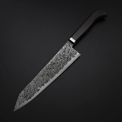 Kiritsuke SG-2 Kurozome Nickel Damast Westlicher Ebenholz Griff 210mm-[Musashi]-[Japan-Küchenmesser]