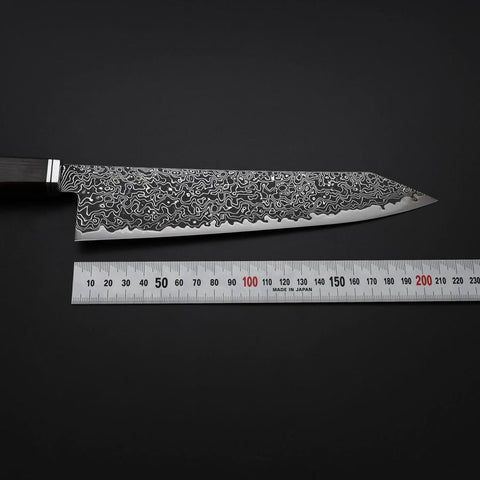 Kiritsuke SG-2 Kurozome Nickel Damast Westlicher Ebenholz Griff 210mm-[Musashi]-[Japan-Küchenmesser]