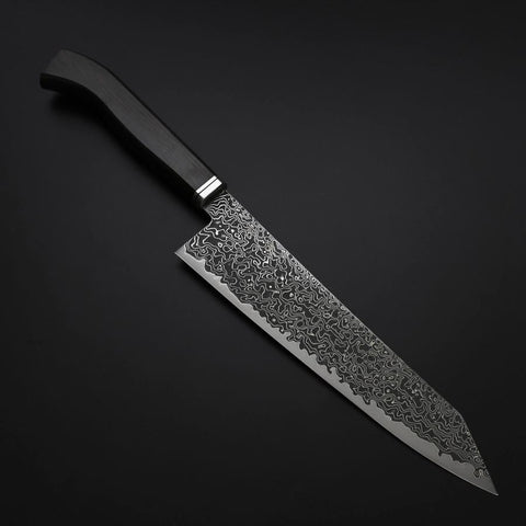 Kiritsuke SG-2 Kurozome Nickel Damast Westlicher Ebenholz Griff 210mm-[Musashi]-[Japan-Küchenmesser]