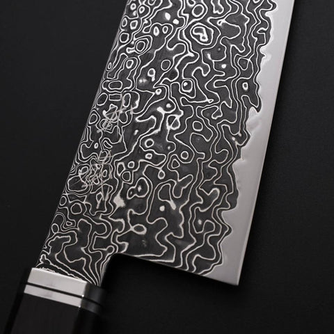 Kiritsuke SG-2 Kurozome Nickel Damast Westlicher Ebenholz Griff 240mm-[Musashi]-[Japan-Küchenmesser]
