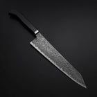 Kiritsuke SG-2 Kurozome Nickel Damast Westlicher Ebenholz Griff 240mm-[Musashi]-[Japan-Küchenmesser]