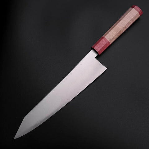 Kiritsuke SG-2 Poliert Roter Ahornholz Griff 240mm-[Musashi]-[Japan-Küchenmesser]